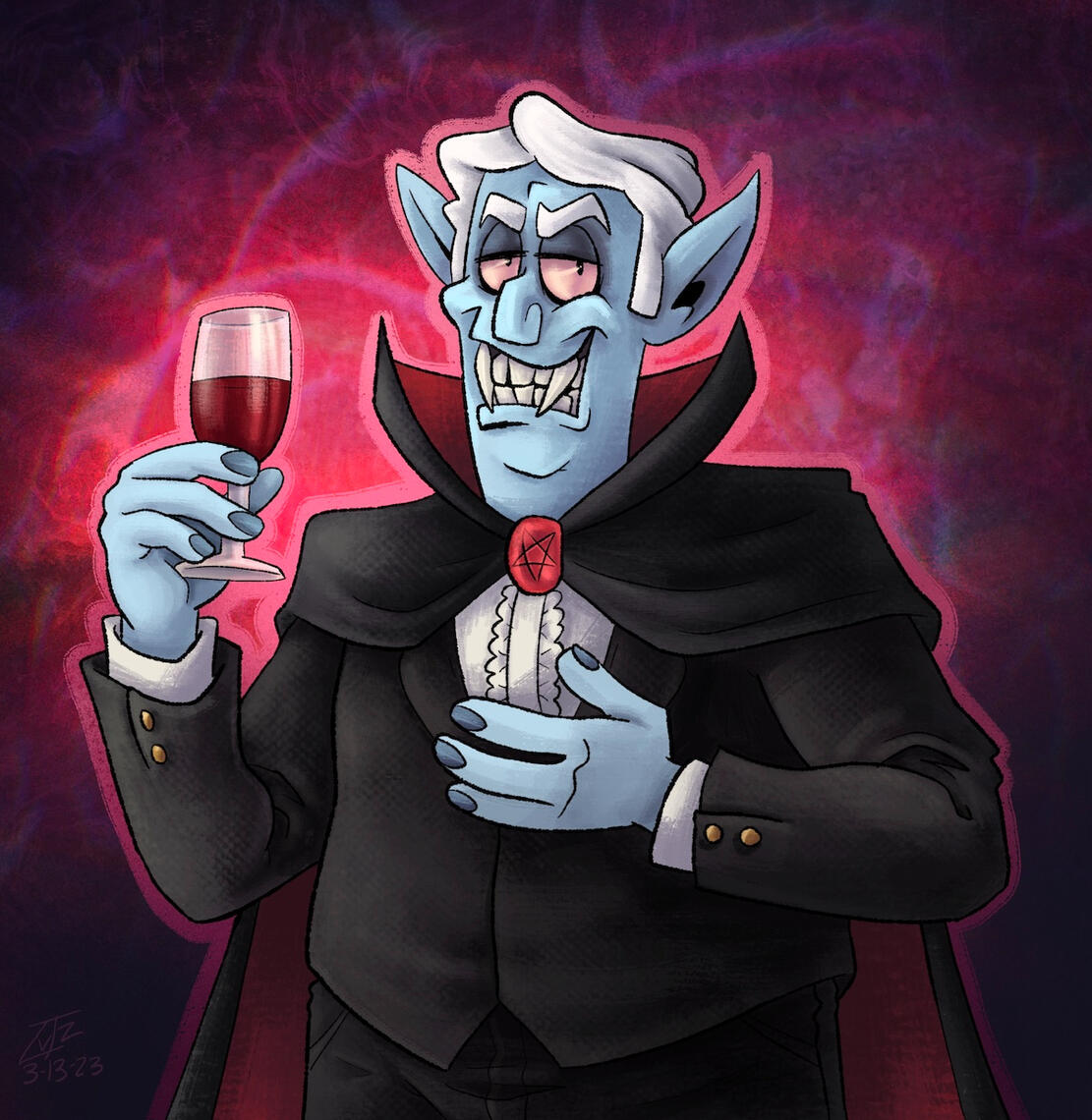 Waist up shaded example